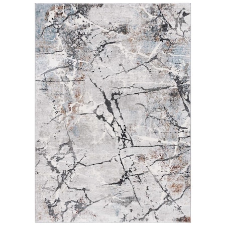 Safavieh 8 x 10 ft. Meadow 500 Contemporary Rectangle Area Rug Light Grey & Black MDW597H-8